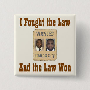 Badge Carré 5 Cm Kwame - j'ai combattu la loi