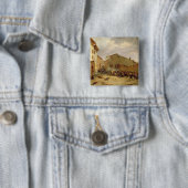 Badge Carré 5 Cm La bataille (En situation)