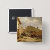 Badge Carré 5 Cm La bataille (Devant & derrière)