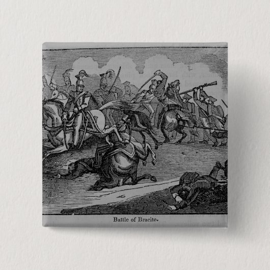 Badge Carré 5 Cm La bataille de Bracito (Devant)