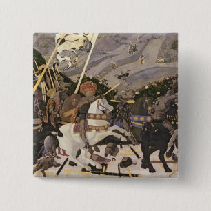 Badge Carré 5 Cm La bataille du romano de San, c.1438-40