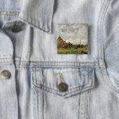 Badge Carré 5 Cm La batteuse (En situation)