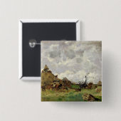 Badge Carré 5 Cm La batteuse (Devant & derrière)