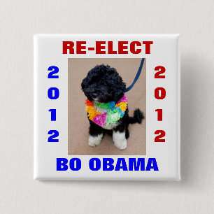 BADGE CARRÉ 5 CM LA BO OBAMA 2012