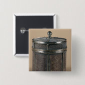 Badge Carré 5 Cm La boîte de cigarette avec shagreen les côtés, (Devant & derrière)