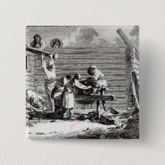 Badge Carré 5 Cm La broyeur (Devant)