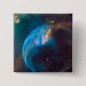 Badge Carré 5 Cm La bulle Nebula, Ngc 7635. (Devant)