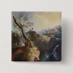 Badge Carré 5 Cm La cascade, 1773