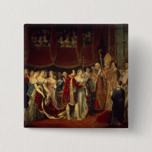 Badge Carré 5 Cm La cérémonie de mariage