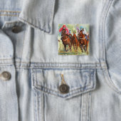 Badge Carré 5 Cm La chasse (En situation)