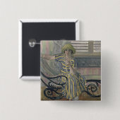 Badge Carré 5 Cm La cigarette (Devant & derrière)