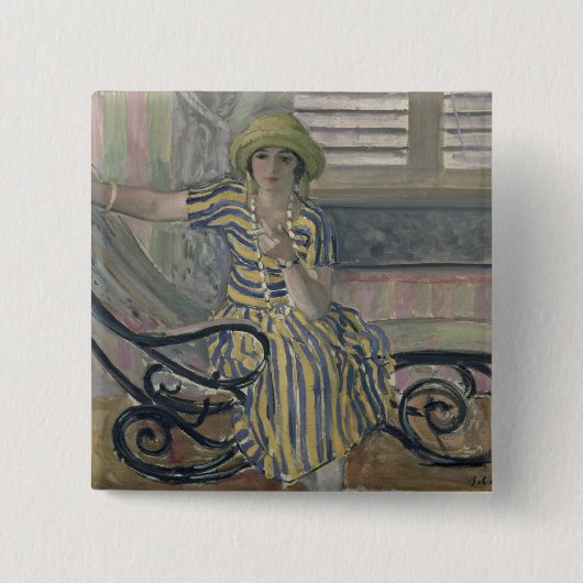 Badge Carré 5 Cm La cigarette (Devant)