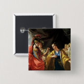 Badge Carré 5 Cm La clémence d'Alexandre le grand (Devant & derrière)