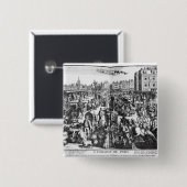 Badge Carré 5 Cm La congestion à Paris (Devant & derrière)