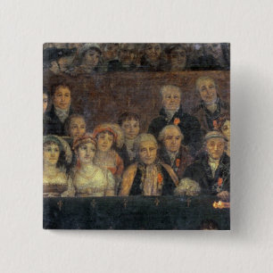 Badge Carré 5 Cm La consécration du napoléon d'empereur