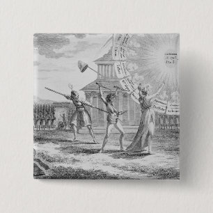 Badge Carré 5 Cm La conspiration de Babeuf, année 4