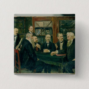 Badge Carré 5 Cm La convention de Hambourg des professeurs, 1906