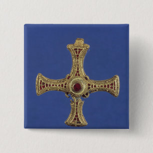 Badge Carré 5 Cm La croix de St Cuthbert