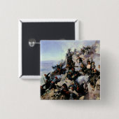 Badge Carré 5 Cm La défense de l'aire d'Eagle (Devant & derrière)