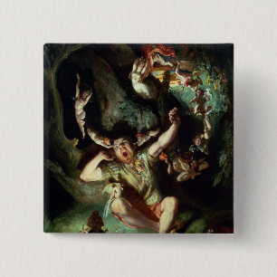 Badge Carré 5 Cm La désillusion du fond