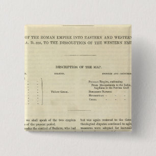 Badge Carré 5 Cm La Dissolution de l'Empire occidental 476