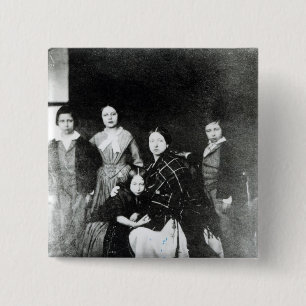 Badge Carré 5 Cm La famille royale