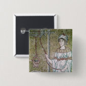 Badge Carré 5 Cm La femme de Samaria (Devant & derrière)