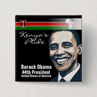 Badge Carré 5 Cm La fierté du Kenya