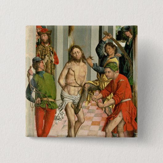 Badge Carré 5 Cm La flagellation (Devant)