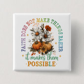 Badge Carré 5 Cm La Foi Ne... (Devant)