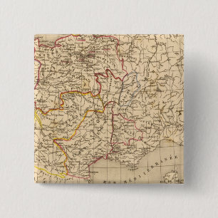 Badge Carré 5 Cm La France 1328 a 1350