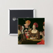 Badge Carré 5 Cm La fraude avec l'as des diamants (Devant & derrière)