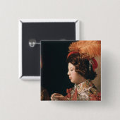 Badge Carré 5 Cm La fraude avec l'as des diamants (Devant & derrière)