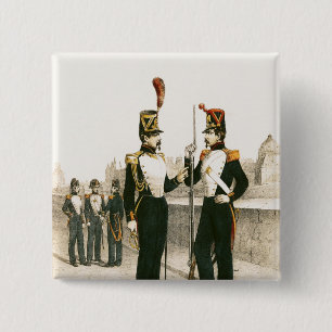 Badge Carré 5 Cm La garde parisienne de Municipale