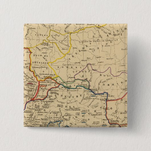 Badge Carré 5 Cm La Germanie a la fin du 5e siecle (Devant)