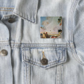 Badge Carré 5 Cm La gloire de l'Espagne III (En situation)