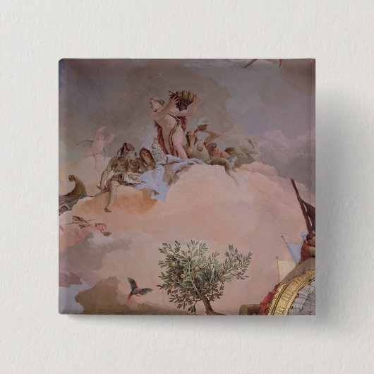 Badge Carré 5 Cm La gloire de l'Espagne IV (Devant)