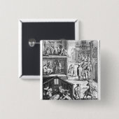 Badge Carré 5 Cm La grande peste (Devant & derrière)