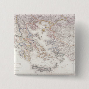 Badge Carré 5 Cm La Grèce antique