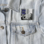 Badge Carré 5 Cm La JM, '08 (En situation)