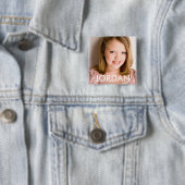 Badge Carré 5 Cm La Jordanie (En situation)