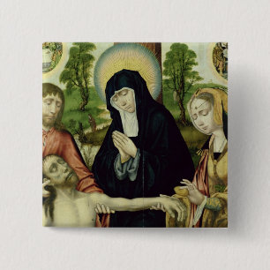 Badge Carré 5 Cm La lamentation du Christ mort, c.1520