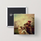 Badge Carré 5 Cm La leçon de chant (Devant & derrière)