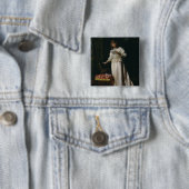 Badge Carré 5 Cm La lettre d'amour (En situation)