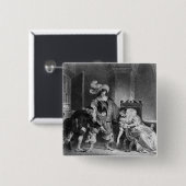 Badge Carré 5 Cm La lettre de Lindor (Devant & derrière)