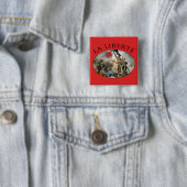 Badge Carré 5 Cm La liberté guide le peuple (En situation)
