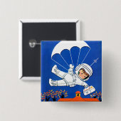 Badge Carré 5 Cm La livraison spéciale (Devant & derrière)