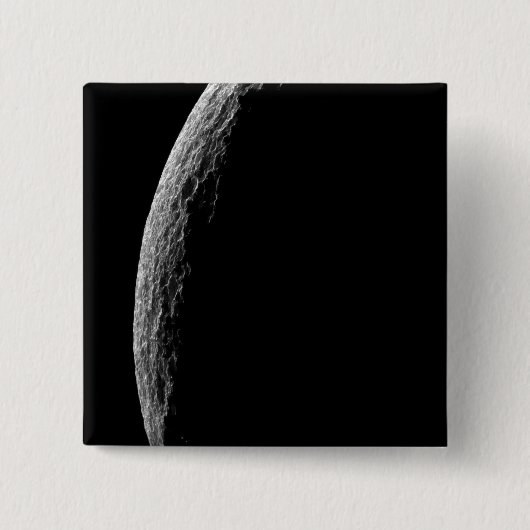 Badge Carré 5 Cm La lune de Saturne Tethys (Devant)