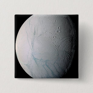Badge Carré 5 Cm La lune Enceladus 2 de Saturn