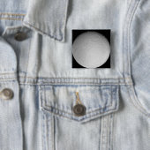 Badge Carré 5 Cm La lune glacée de Saturne Rhea (En situation)